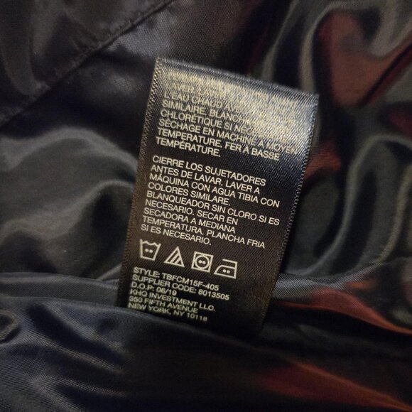 TOMMY HILFIGER Boy's Jacket Coat (8) Small -Blue- Zipper Baseball/Varsity style - Picture 5 of 7